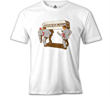 Stay at Home - Dance II Beyaz Erkek Tshirt