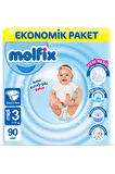 MOLFİX Bebek Bezi 3 Beden Midi Fırsat Paketi 90 Adet