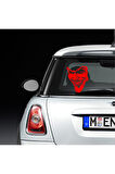 Joker Maske Oto Cam özel yeni sticker Kırmızı 30*20 Cm MİXGİFTZ