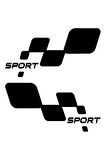 Universal Yan Sport Sticker 56 X 26 Cm MİXGİFTZ