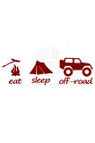 Eat Slepp Offroad Oto özel yeni sticker 4X4 özel yeni sticker Kırmızı 40*13 Cm MİXGİFTZ