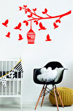 Kuşlar Duvar özel yeni sticker 110x60cm MİXGİFTZ