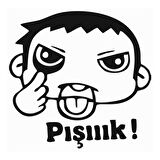 Pışık Yapan Çocuk Sticker 10 X 10 Cm MİXGİFTZ