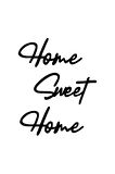 Home Sweet Home Sticker 10 X 12 Cm MİXGİFTZ