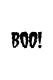Boo Sticker 10 X 5 Cm MİXGİFTZ