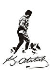 Mustafa Kemal Atatürk Sticker 10 X 12 Cm MİXGİFTZ