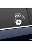 Minyonlar Lexus İçin özel yeni uyumlu Aksesuar Oto Kapı Yan Cam sticker Beyaz 20 Cm MİXGİFTZ