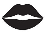 Kadın Dudağı Duvar Dekor Sticker (Tip 3) 40 X 24 Cm MİXGİFTZ