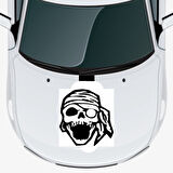 Kör Korsan Oto Kaput Sticker 40 X 40 Cm MİXGİFTZ