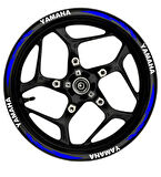 mixgiftzYamaha Beyaz yazılı  mavi reflektif pençe şeritli