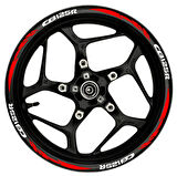 mixgiftzCB125R Beyaz yazılı  kırmızı pençe şeritli