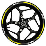 mixgiftzRKS Beyaz yazılı  sarı pençe şeritli