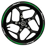 mixgiftzXmax Beyaz yazılı  yeşil reflektif pençe şeritli