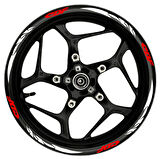 mixgiftzCBF kırmızı yazılı  beyaz pençe şeritli