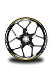 mixgiftzKoyu Sarı Yamaha FZ6 Jant Sticker Etiket