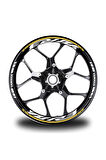 mixgiftzKoyu Sarı Yamaha YZF R3 Takım Jant Sticker Etiket