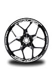 mixgiftzBeyaz Yamaha Yzf R25 Takım Jant Sticker Etiket