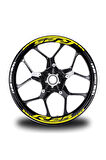 mixgiftzYamaha Yzf-r25 Geniş Neon Jant Sticker Etiket Modeli