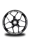 mixgiftzGri Yamaha YZF R3 Takım Jant Sticker Etiket