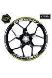 mixgiftzNeon Yeşil (Sarı) CFMOTO 450NK Motosiklet Jant Sticker Etiket Modeli İç & Dış Takım