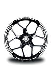 mixgiftzCFMOTO 450SR Jant Sticker İç Dış Yazılı Beyaz