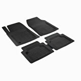 Promats Skoda Rapid Profesyonel Paspas Siyah Havuzlu