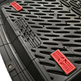 Ototrendy Safir Nissan Qashqai Paspas Havuzlu Krom Kırmızı