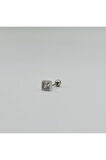 Cerrahi Çelik Kare Tektaş Küpe Tragus Helix Kıkırdak Piercing