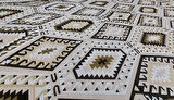 Etnik Bohem Tribal Halı Örtüsü, 6m2 Kalın, Çok Amaçlı