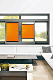 Toz Tutmaz Turuncu Plise Perde Antibakteriyel - Cam Balkon & PVC Pencere Plise Perde Modelleri