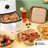 Büyük Boy Air Fryer Fritöz Pişirme Kağıdı 50 Adet