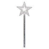 Yıldız Model Peri Asası Melek Asası Prenses Asası Metalize Gümüş Renk