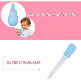8 Parça Bebek Bakım Seti Mavi Renk