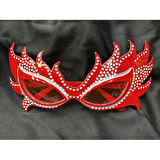 Taşlı Göz Kamaştıran Gecenin Yıldızı Kırmızı Parti Alev Gözlük