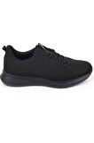 VOLİS Siyah Fileli Günlük Bağcıklı  Çocuk Sneaker Ayakkabı (36-40)