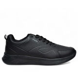 VOLİS SİYAH Memory Foam Taban Günlük Bağcıklı Erkek Sneaker Ayakkabı (36-45)