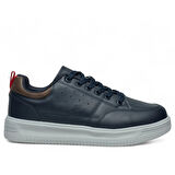 VOLİS LACİVERT  Memory Foam Taban Günlük Bağcıklı Erkek Sneaker Ayakkabı