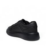 VOLİS SİYAH Memory Foam Taban Günlük Bağcıklı Erkek Sneaker Ayakkabı