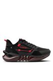 SLAZENGER Siyah/Kırmızı Erkek Sneaker Spor Ayakkabı