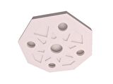 Motifpiyer Tavan Spot Göbek TGS-02 Altıgen 56 CM
