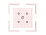 Motifpiyer Tavan Spot Göbek Kenarlı Kare 11-60x60 L-Dis Citali