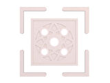 Motifpiyer Tavan Spot Göbek Kenarlı Kare 11-60x60 L-Dis Citali