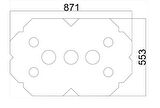 Motifpiyer Tavan Spot Göbek Tsg-14-90Cmx56Cmx4.5Cm