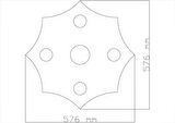 Motifpiyer Tavan Spot Göbek Tsg-20-Sekingen-56Cm Çap