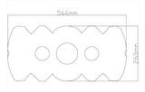 Motifpiyer Tavan Spot Göbek Tsg-51-26Cmx56Xmx4,5Cm