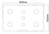Motifpiyer Tavan Spot Göbek Tsg-52-7-90Cmx56Cmx4.5Cm