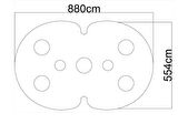 Motifpiyer Tavan Spot Göbek Tsg-54-90xCmx56Cmx4.5Cm
