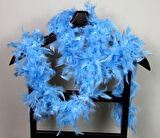 Bebek Mavisi Kabarık Tüylü Otriş Boa Dekorasyon Tüy 180 cm