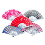 Plastik Kumaş Yelpaze 12 li Karışık OB-049