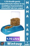 #MamaKabı Kedi Köpek Otomatik Akıllı Hazne Plastik Büyük Boy Kaliteli Hazneli Su Mama Kabı 1.75 Litre
